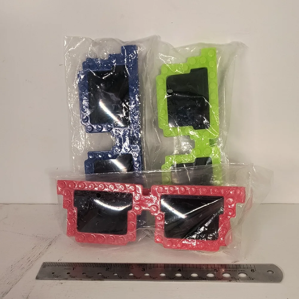 Building Blocks Glasses - Pack of 3 - Block Mania